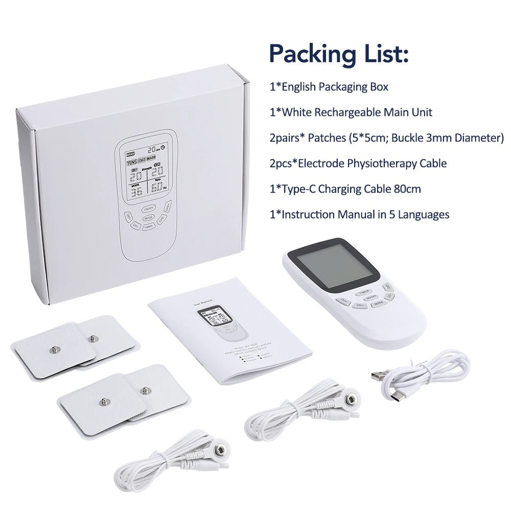 TENS & EMS unit — drug-free nerve and muscle stimulation