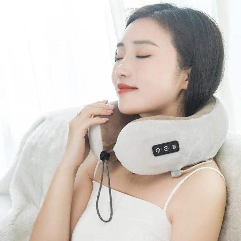 RespiteLab Shiatsu Neck & Shoulder Massager with 3D rotating kneading nodes and built-in heat, on a white background