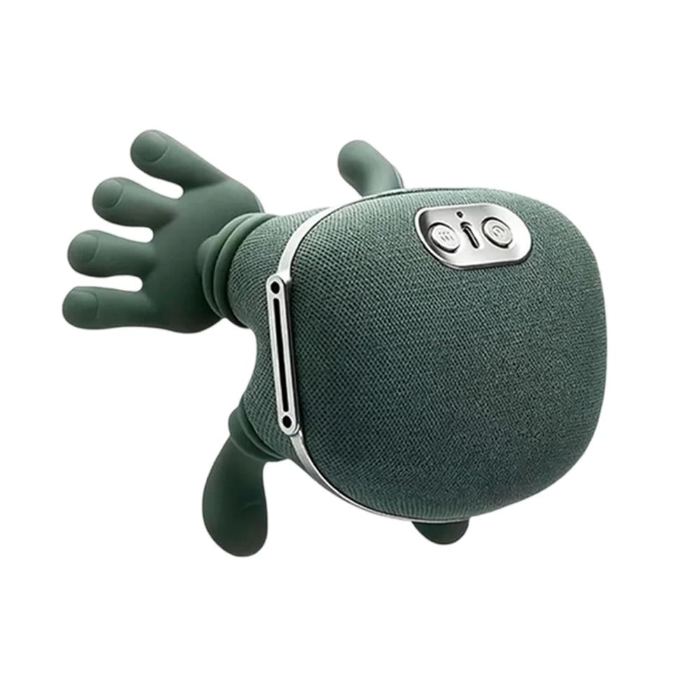 RespiteLab Bionic Neck & Shoulder Massager with flexible silicone bionic fingers, cordless, on a white background